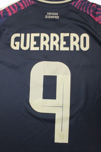 Fans Version 2024 Peru GUERRERO 9 Away Soccer Jersey Football Shirt