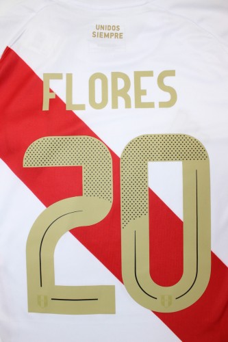 Fans Version 2024 Peru FLORES 20 Home Soccer Jersey Football Shirt