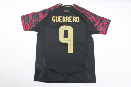 Fans Version 2024 Peru GUERRERO 9 Away Soccer Jersey Football Shirt