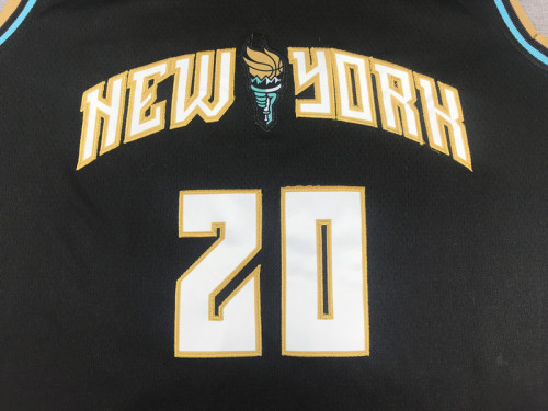 New York Liberty 20 IONESCU Black NBA Jersey Basketball Shirt