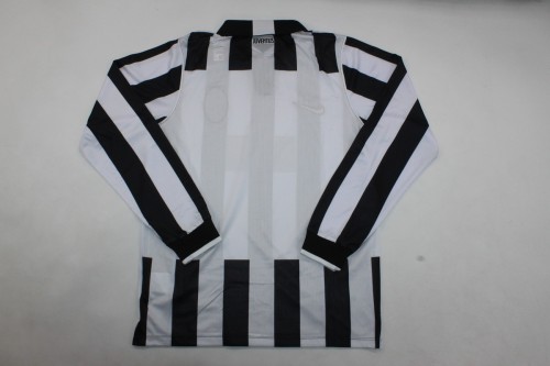 with Scudetto Patch Long Sleeve Retro Jersey 2014-2015 Juventus Home Soccer Jersey Vintage Football Shirt