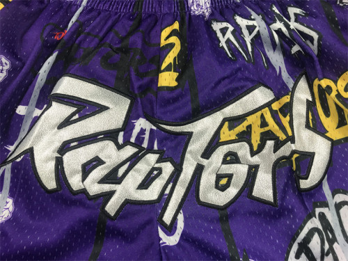 with Pocket Toronto Raptors NBA Shorts Graffiti Basketball Shorts