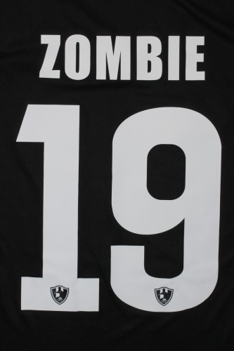 with League Patch Fan Version 2024-2025 Cuervos ZOMBIE 19 Home Soccer Jersey Football Shirt