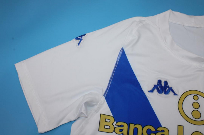 Retro Jersey 2003-2004 Brescia Calcio Away White Soccer Jersey Vintage Football Shirt