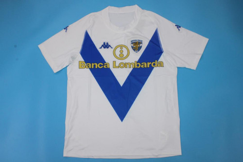 Retro Jersey 2003-2004 Brescia Calcio Away White Soccer Jersey Vintage Football Shirt