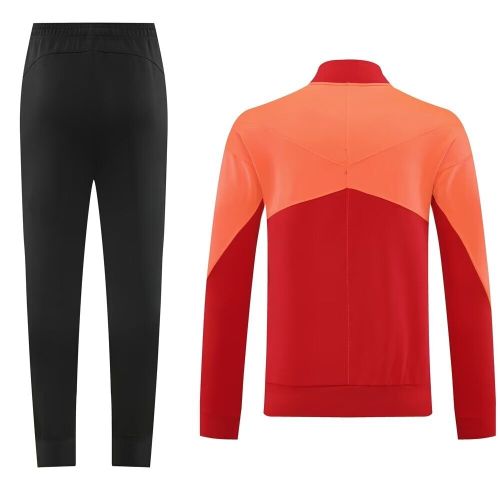 NK Orange Blank Soccer Training Jacket and Pants Football Suits