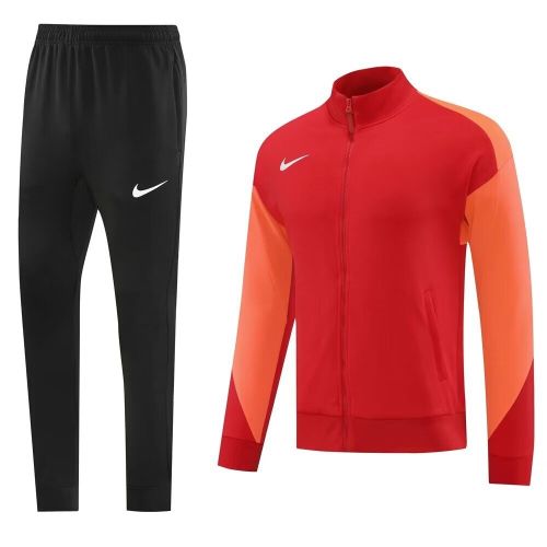 NK Orange Blank Soccer Training Jacket and Pants Football Suits