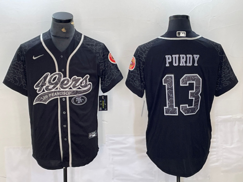 San Francisco 49ers 13 PURDY Black NFL Jersey