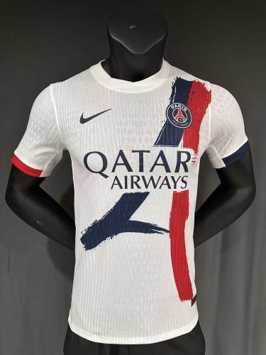 Player Version 2024-2025 PSG Away White Soccer Jersey Paris Football Maillot