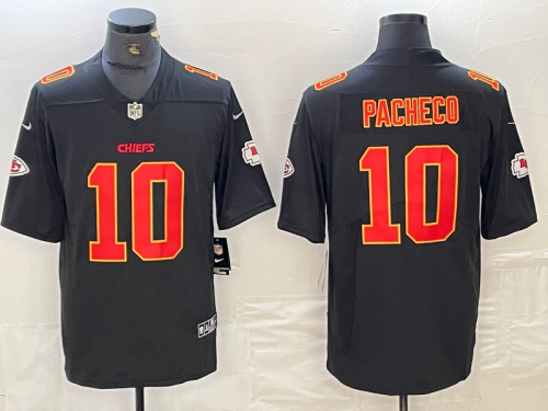 Kansas City Chiefs PACHECO 10 Black/Gold NFL Jersey
