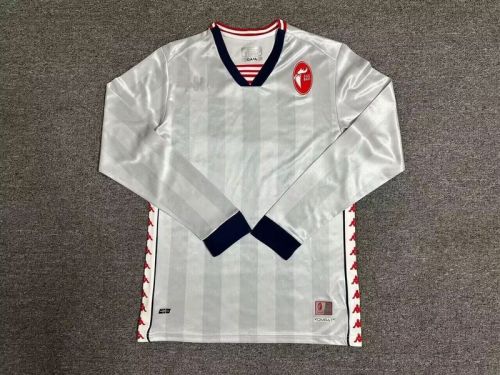 Long Sleeve Fan Version 2024-2025 Bari White Special Edition Soccer Jersey Football Shirt