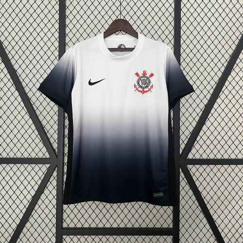 without Sponor Logo Fan Version 2024-2025 Corinthians Home Soccer Jersey Football Shirt