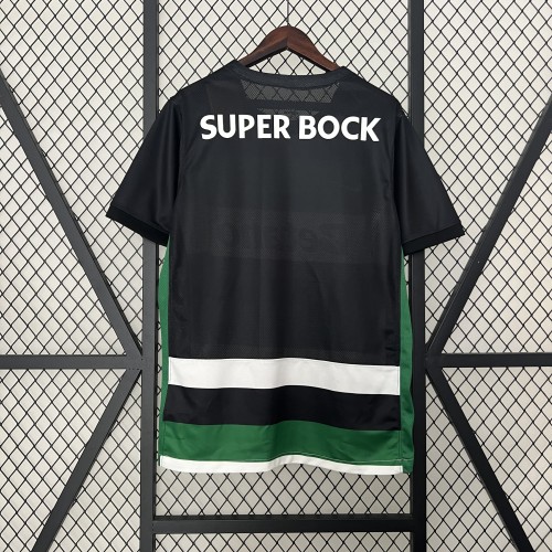 Fan Version 2024-2025 Sporting Lisbon Home Soccer Jersey Football Shirt