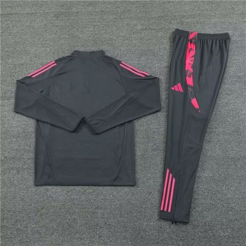 2024 Germany Grey/Pink Soccer Training Sweater and Pants