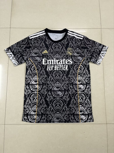 Fan Version 2024-2025 Real Madrid Black Special Edition Soccer Jersey Real Football Shirt