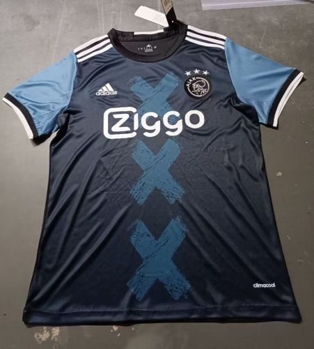 Retro Jersey 2015-2016 Ajax Away Black Soccer Jersey Vintage Football Shirt