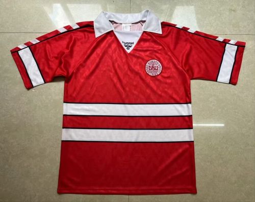 Retro Jersey 1988 Denmark Home Soccer Jersey Vintage Football Shirt