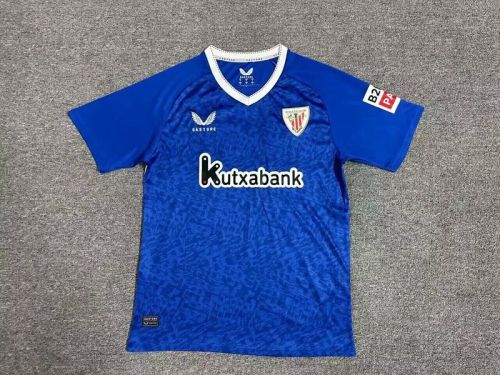 Fan Version 2024-2025 Athletic Bilbao Away Blue Soccer Jersey Football Shirt