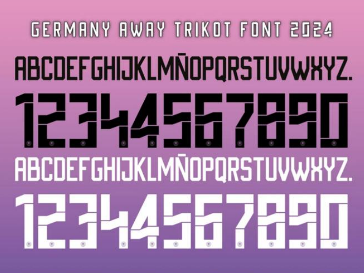 Official Lettering for 2024 Germany Jersey