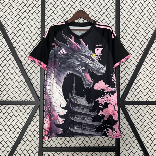 Fans Version 2023 Japan Special Editiona Pink/Black Dragon Soccer Jersey
