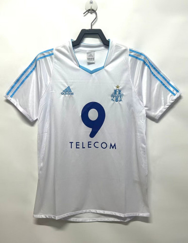 Retro Jersey 2002-2003 Marseille Home Soccer Jersey Vintage Football Shirt