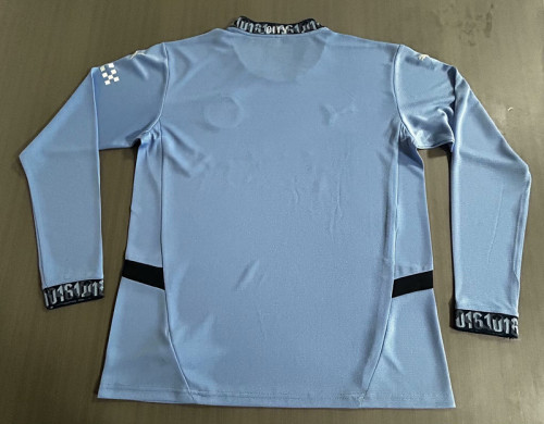 Long Sleeve Fan Version Manchester City 2024-2025 Home Soccer Jersey Man City Football Shirt