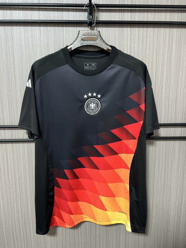 2024 Germany Black Soccer Training Jersey Football Pre-match Shirt