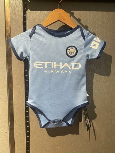 Baby Cloth Manchester City 2024-2025 Home Soccer Jersey Baby Onesies