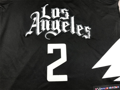 Statement Edition Los Angeles Clippers 2 LEONARD Black NBA Jersey Basketball Shirt