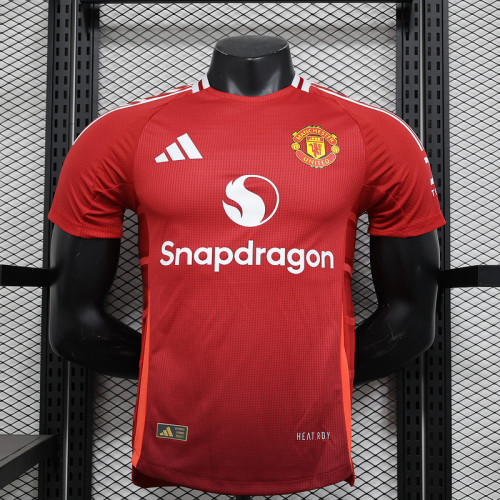 Player Version 2024-2025 Manchester United Home Soccer Jersey Man United Football Shirt