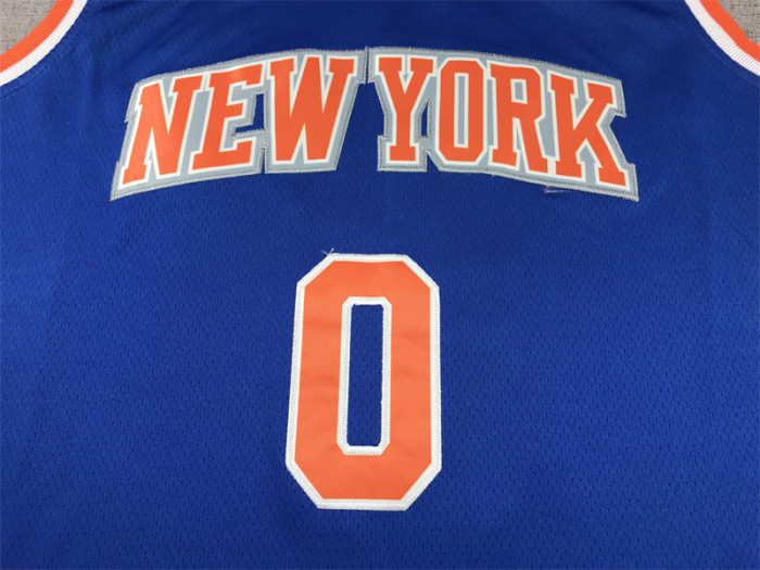New York Knicks DIVINCENZO 0 Blue NBA Shirt Basketball Jersey