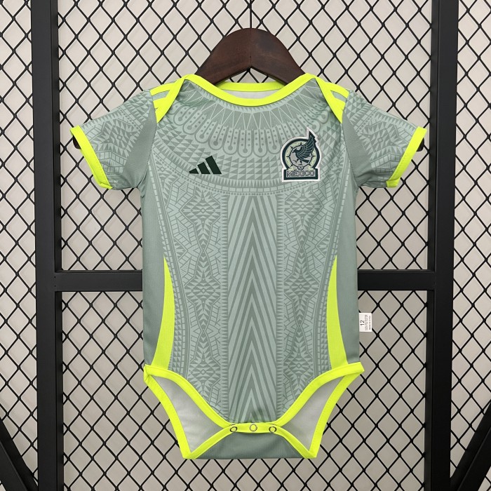 Baby Cloth Mexico 2024 Away Soccer Jersey Baby Onesies
