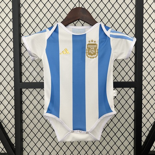Baby Cloth Argentina 2024 Home Soccer Jersey Baby Onesies
