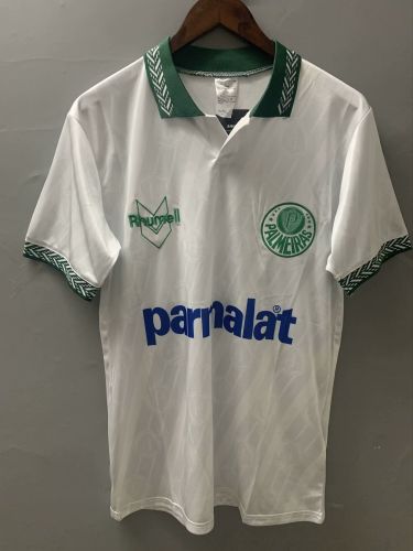 Retro Jersey 1994-1995 Palmeiras Away White Soccer Jersey Vintage Football Shirt