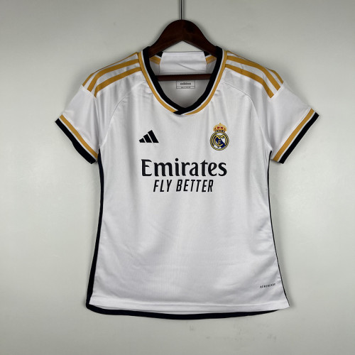 Women 2023-2024 Real Madrid Home Soccer Jersey Lady Camisetas de Futbol