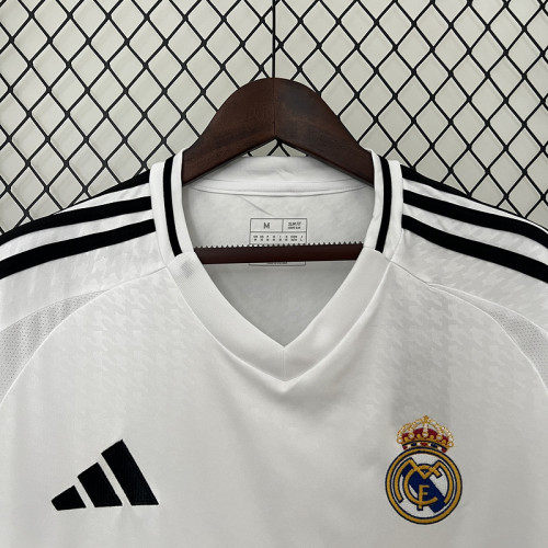 with Golden FIFA Patch Fan Version 2024-2025 Real Madrid Home Soccer Jersey Real Football Shirt