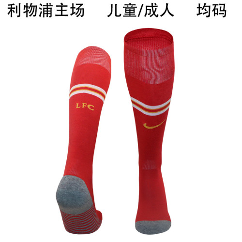 Youth/Adult 2024-2025 Liverpool Home Soccer Socks Football Socks