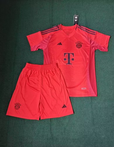 Adult Uniform 2024-2025 Bayern Munich Home Soccer Jersey Shorts Bayern Munchen Football Kit