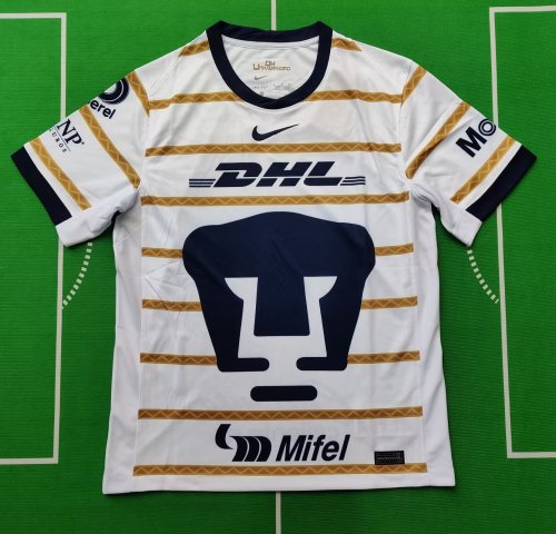 Fan Version 2024-2025 Pumas Home Soccer Jersey Football Shirt