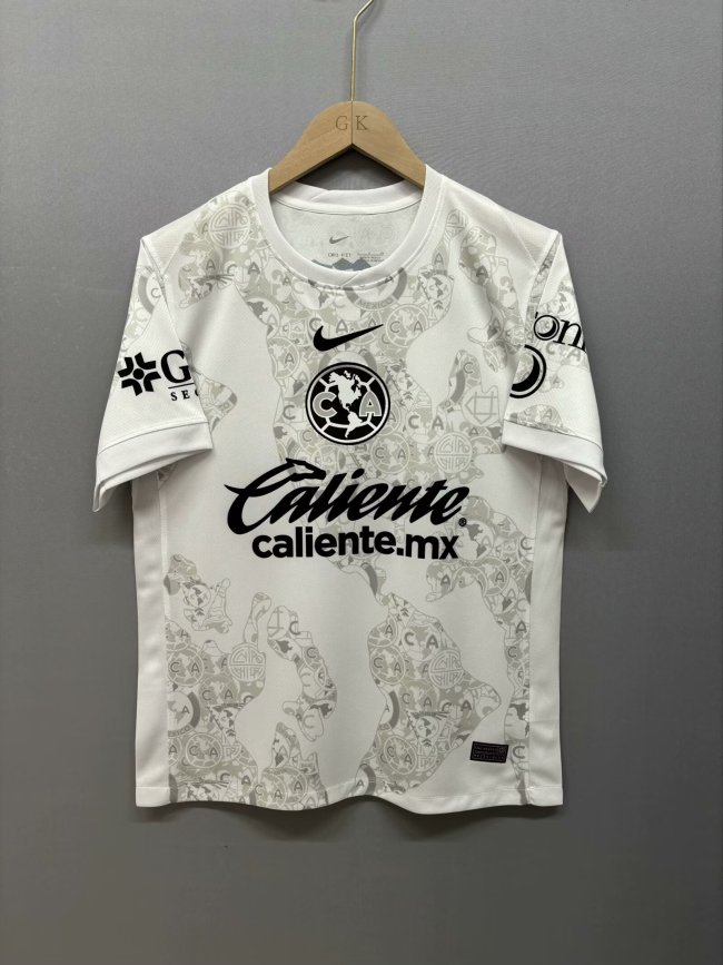 Fan Version 2024-2025 Club America Aguilas Third Away Soccer Jersey Football Shirt