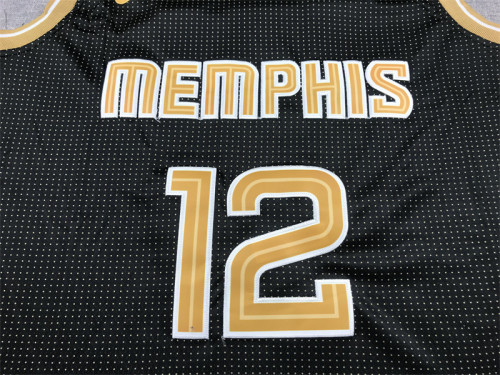 Featured Edition Memphis Grizzlies 12 MORANT Black NBA Jersey Basketball Shirt