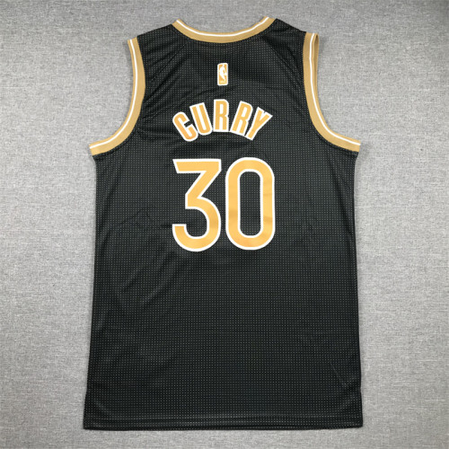 Featured Edition State Warriors 30 CURRY NBA Jersey Black Basketball Shirt