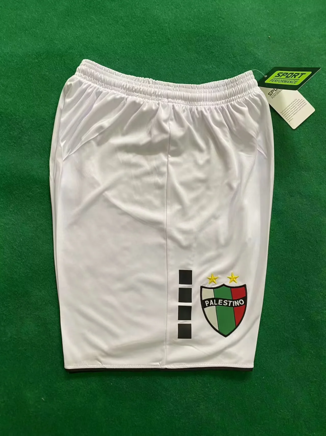 Fan Version 2024-2025 Palestino White Soccer Shorts Football Shorts