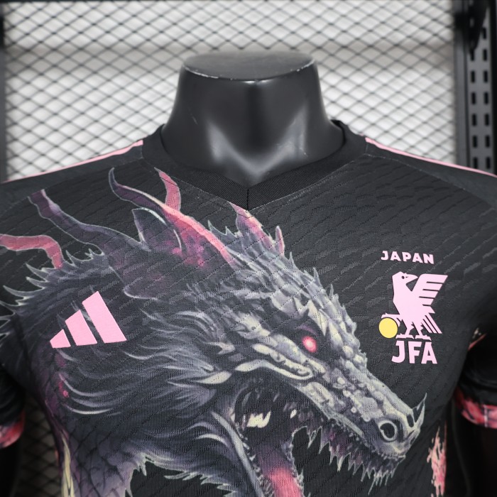 Player Version Japan 2024 Black/Pink Dragon Version Soccer Jersey Football Shirt