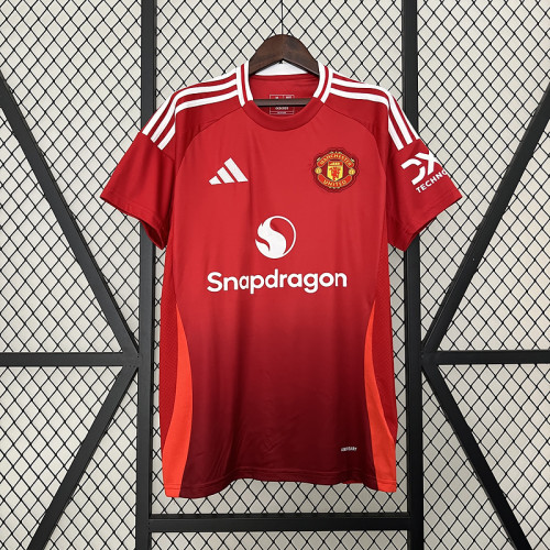 Fan Version 2024-2025 Manchester United Home Soccer Jersey Man United Football Shirt