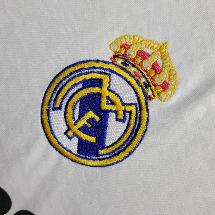 Long Sleeve Fan Version 2024-2025 Real Madrid Home Soccer Jersey Real Football Shirt