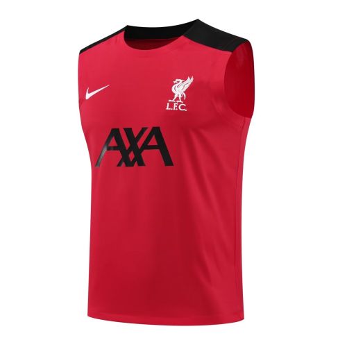 Fan Version 2024-2025 Liverpool Red/Black Soccer Training Vest