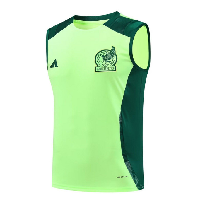 Fan Version Mexico 2024 Green Soccer Training Vest Adulto Camiseta de Futbol