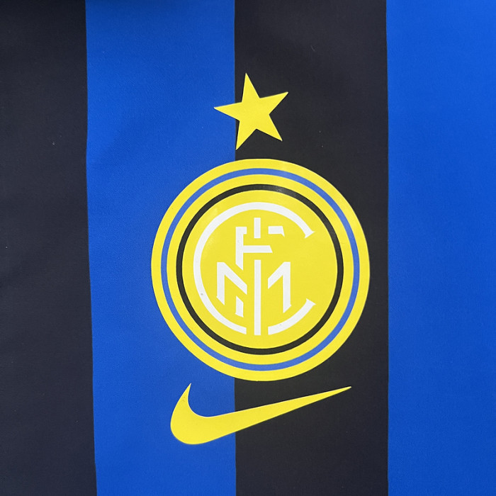 2024-2025 Inter Milan Blue/Black/Green Trench Coat Soccer Reversible Windbreaker Jacket Football Jacket