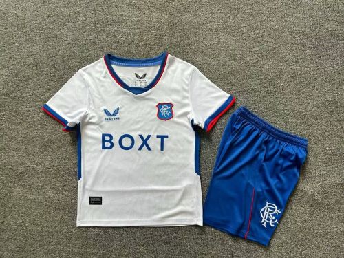 Youth Uniform Kids Kit Queens Park Rangers 2024-2025 Away White Soccer Jersey Shorts Child Football Set
